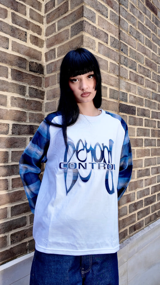 WHITE FLANNEL LONGSLEEVE